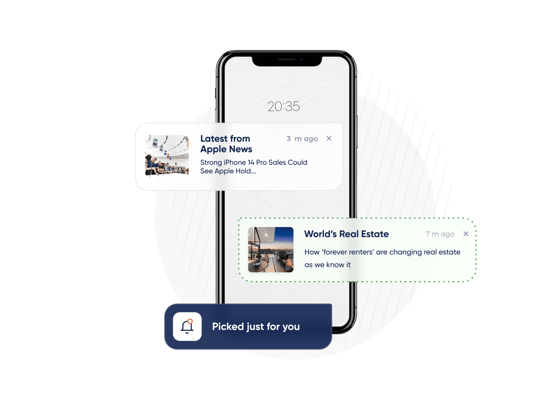 Push notification personalized for Abigail