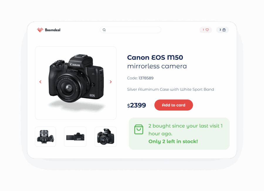 Social proof and urgent messaging examples