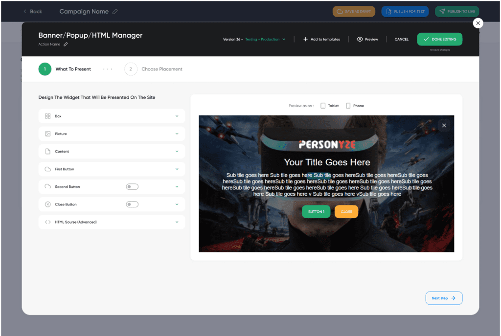Personalization  platform