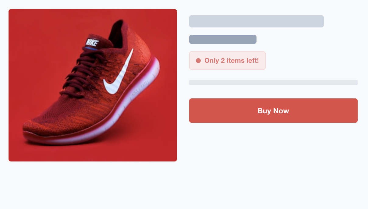 Social proof and urgent messaging examples