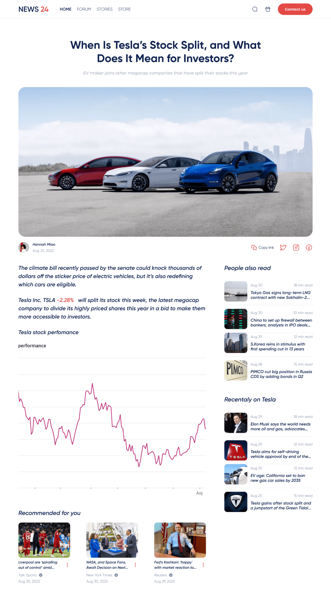 Article page personalized for Alex (tech persona)