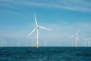 Windräder auf offener See