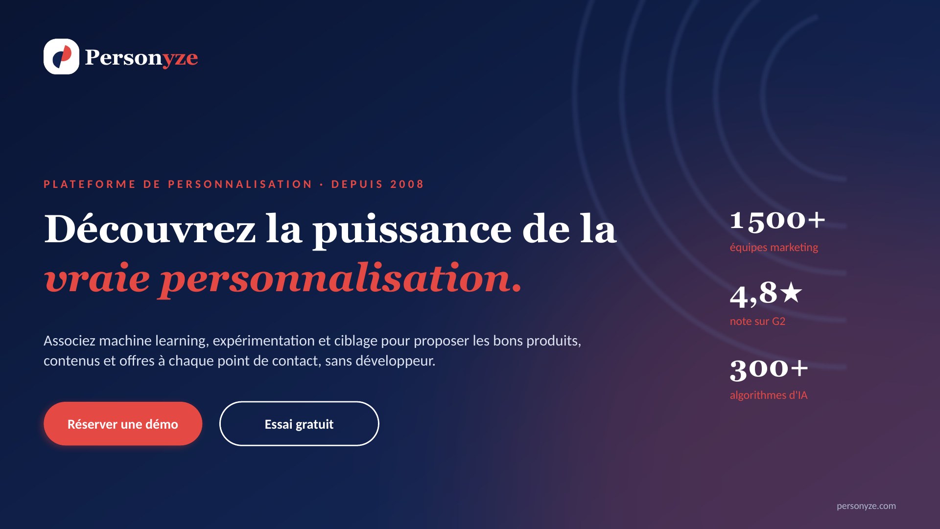 Diapositive 1 : Découvrez la puissance de la vraie personnalisation.