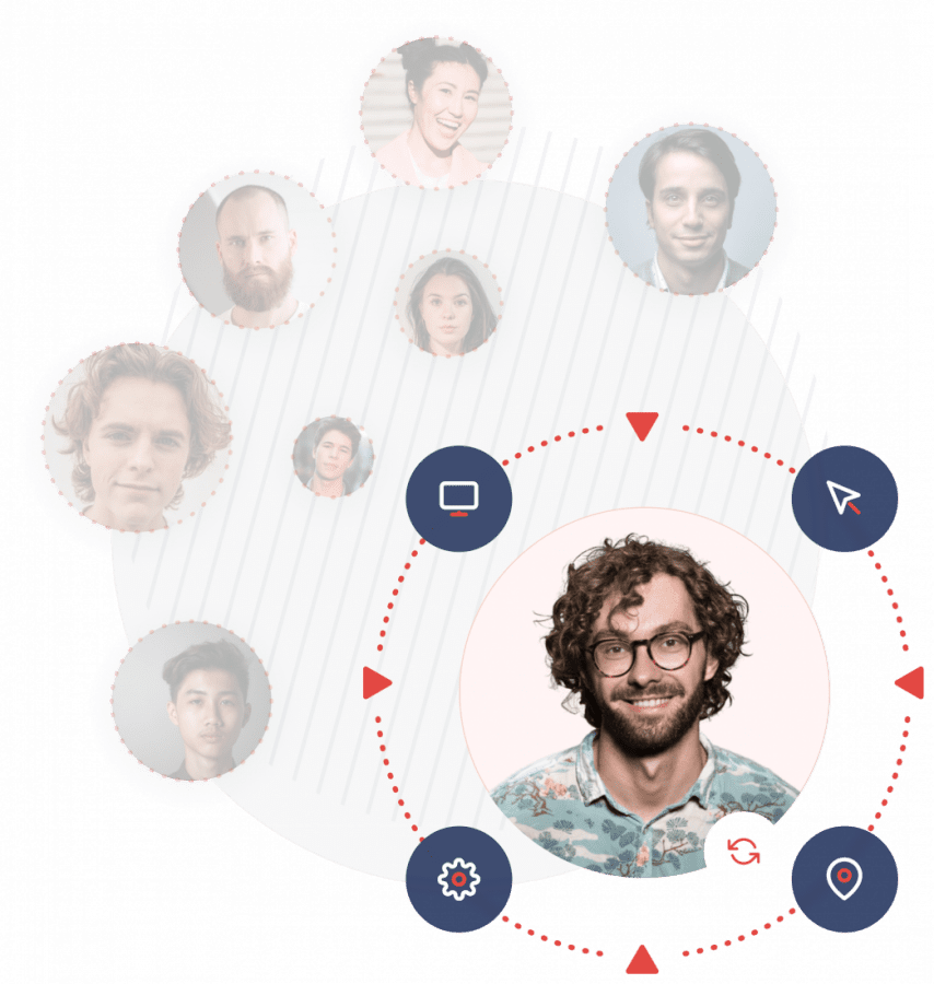 Behavioral targeting illustration