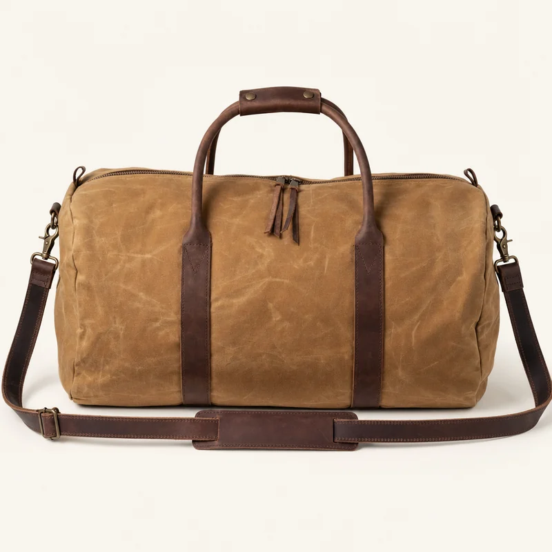Eine Weekender-Reisetasche aus Canvas